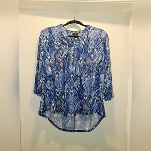 LINKS women's Denim Whisper blouse